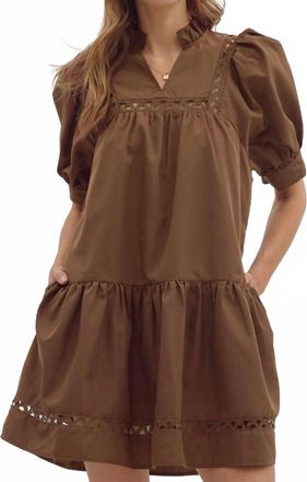 Entro Thankful Forever Dress In Brown
