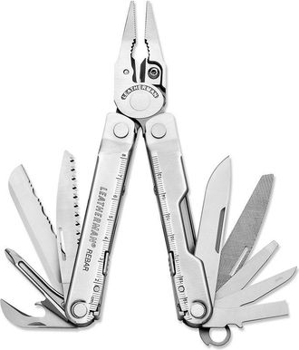 Leatherman Ltm-831557 Rebar. Multiherramienta Con 17 Funciones. Color Stainless (plateado). Para Uso Profesional Y Proyectos En El Hogar / Funda Nylon Negra, M. 