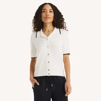 Nautica Womens Polo Sweater