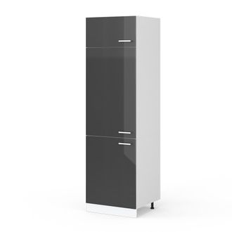 Vicco Mueble Despensa Universal R-line, Antracita Alto Brillo, 60 Cm Con Puertas Vicco