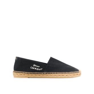 Saint Laurent Black Canvas Mens Espadrilles
