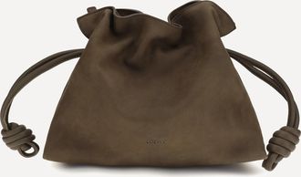 Loewe Medium Flamenco Clutch in garnet nubuck Female UNI
