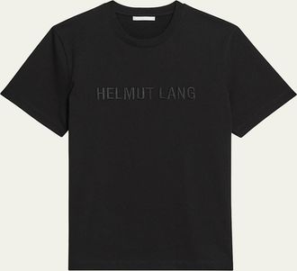 Helmut Lang Mens Logo Oversized Short-Sleeve T-Shirt