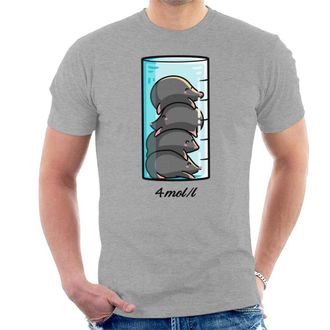 Cloud City 7 Moles Per Litre Mens T-Shirt Heather Grey