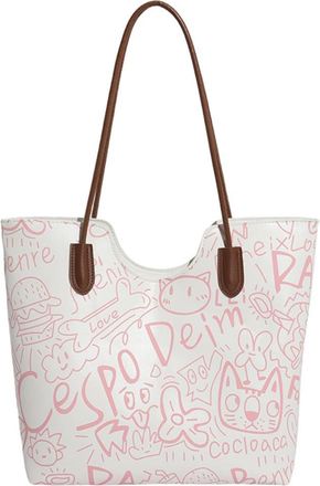 Generic Trendy Tote Bag for Women, Large Capacity Convertible Crossbody Shoulder Armpit Top Handle Bag