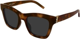 Saint Laurent SL M156 Zonnebril - Dames - Zonnebrillen - Bruin - 52 MM - Nylon - Accessoires