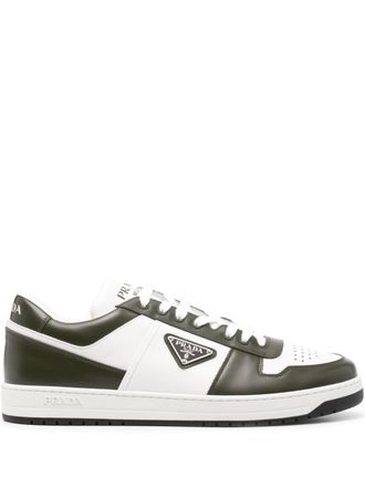 Prada Leren sneakers met logo - Wit