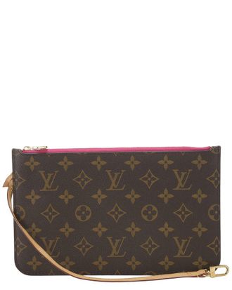 Louis Vuitton Pink Monogram Coated Canvas Neverfull Pouch Mm (Authentic Pre- Loved)