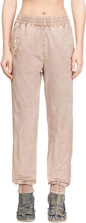 Diesel Track pants in treated Taslan - Pants - Woman - Beige