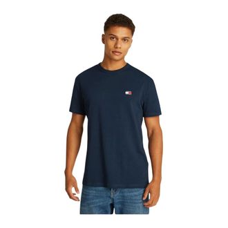 Tommy Jeans T-shirt Slim con Logo - - Tops - Uomo - Blu - L