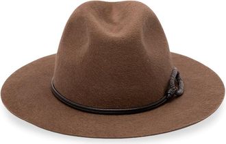 Brunello Cucinelli Felt Fedora With Monili Band