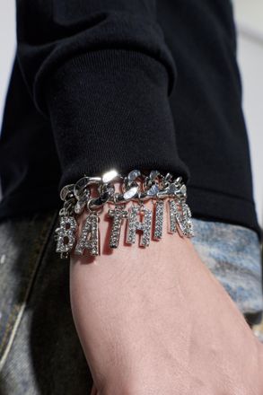 A Bathing Ape Brass Bracelet, Mens, Silver