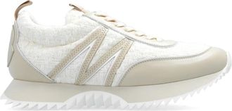 Moncler Pacey Sneakers - Dames - Sneakers - Beige - 36 EU - Leer - Schoenen