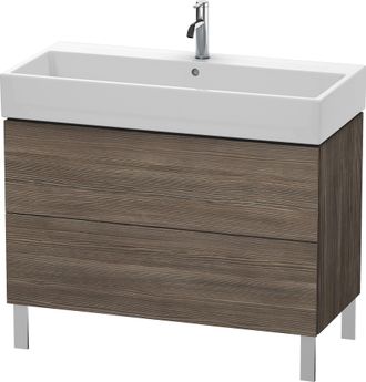 Duravit Unidad De Lavabo Duravit L-cube De Pie 98,4 X 45,9 Cm, 2 Extra&iacute;bles, Para Vero Air 235010, Color: Pino Terra Decor - Lc677805151