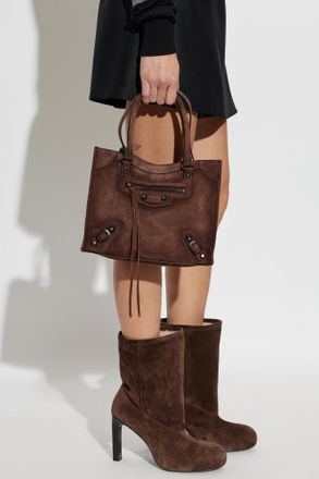 Balenciaga Le City Mini Tote Bag, Womens, Brown