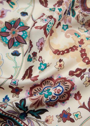 Mango Foulard stampa floreale grezzo - Donna - Taglia unica - MANGO