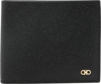 Ferragamo Micro Gancio Wallet - Heren - Portefeuilles - Zwart - ONE Size - Leer - Accessoires