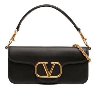 Valentino Pre-owned Valentino Calfskin VLogo Loco Satchel Ladies 237RILI601TW3AJA