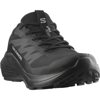 Salomon Trailrunningschuh SALOMON ALPHAGLIDE GTX, Herren, Gr. 42,5, schwarz (schwarz, asphalt, schwarz), Synthetik, Textil, Schuhe Trailrunningschuh, wasserdi