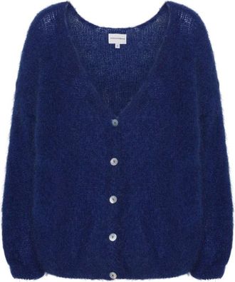 Americandreams Cornelia LS Cardigan - Dames - Vesten - Blauw - L - Wol - Truien & Vesten
