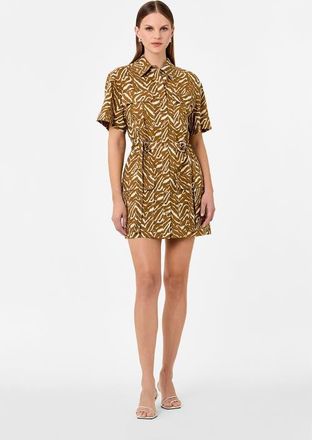 Nicholas Rianne Print Dress in Abstract Zebra at Nordstrom, Size 10
