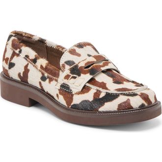 Dolce Vita Tiggy Penny Loafer in Cocoa Taurus Calf Hair at Nordstrom Rack, Size 6.5