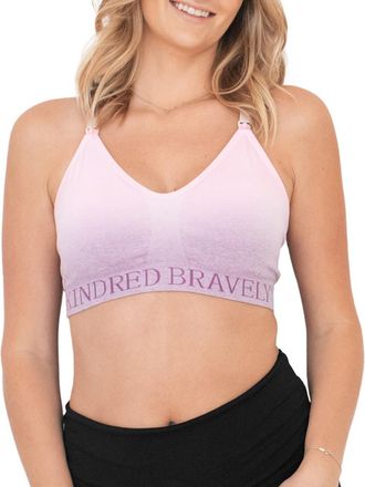 Kindred Bravely Sublime Hands-Free Pumping & Nursing Sports Bra - Sizing Available in B-D Cup in Ombre Purple at Nordstrom, Size X-Large D