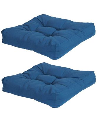 Sunnydaze Set Of 2 Tufted Outdoor Seat Cushions