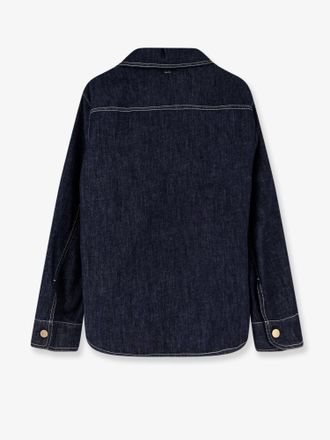 Max Mara Womens Denim Shirt Blue Cotton