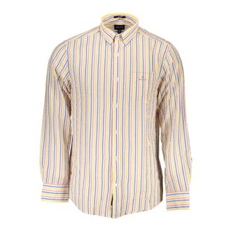 GANT Elegant wit knoop-down overhemd - Heren - Casual Overhemden - Veelkleurig - S - Katoen - Overhemden