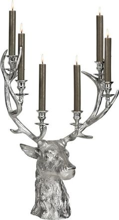 Edzard Xl Premium Kerzenst&auml;nder Hirsch Richard f&uuml;r sechs Stabkerzen &oslash; 50 / H&ouml;he 65 cm