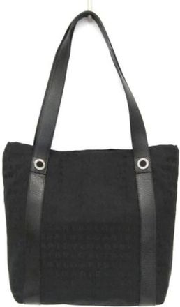 Bulgari Pre-owned Tote Bags, female, Black, Size: ONE SIZE Pre-owned Vintage Canvas Tote Bag