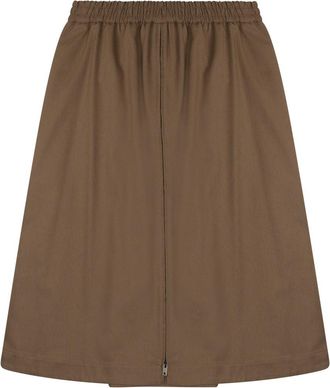 Golden Goose Midi Skirt With Front Zipper