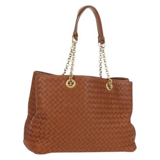Bottega Veneta Pre-owned Shoulder Bags, female, Brown, Size: ONE SIZE Pre-owned Vintage Shoulder Bag