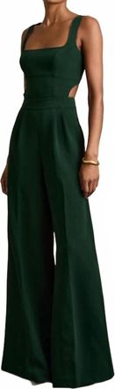 Reiss Womens Dion Wide Leg Jumpsuit In Green