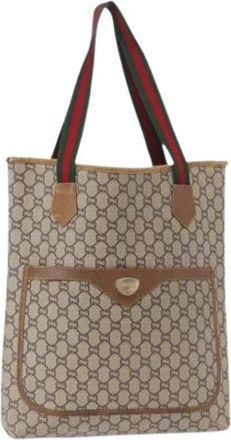 Gucci Pre-owned Plastic Tote Bag - Dames - Vintage Shopper - Beige - ONE Size - Vintage