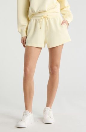 Travis Mathew Cloudscape Sweat Shorts in Pear Sorbet at Nordstrom, Size Xx-Large