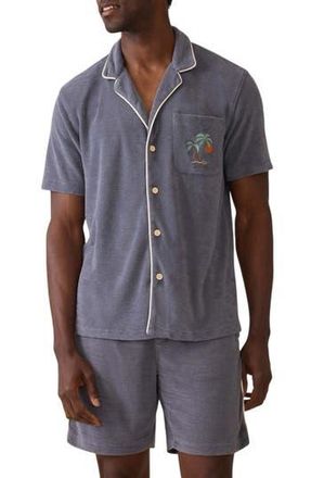 Faherty Cabana Towel Terry Camp Shirt in Montauk at Nordstrom Rack, Size Xx-Large