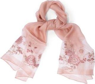Saachi Floral Embroidered Scarf in Pink at Nordstrom Rack