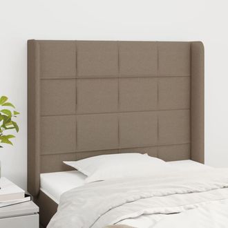 vidaXL Cabecero Con Orejas De Tela Gris Taupe 103x16x118/128 Cm Vidaxl