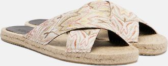 Missoni Harlow lame espadrille sandals