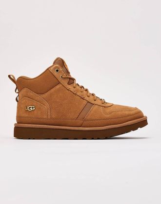 UGG Mens Highland Hi Heritage Sneaker In Chestnut Suede
