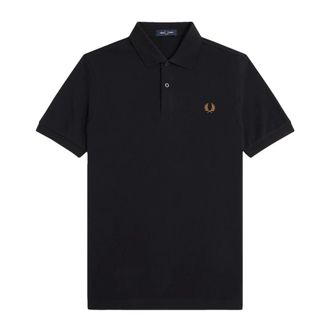 Fred Perry Polo Shirts, male, Black, Size: 2XL M6000 Polo