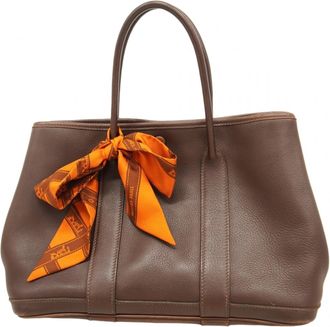 Herm&egrave;s Havane Swift Leather Tote Bag (Pre-Owned)