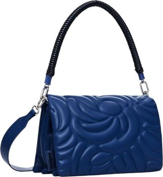 Desigual Womens Accessories PU Across Body Bag, blue, One size