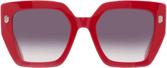 Just Cavalli Grey Square Ladies Sunglasses SJC021 02GH 53