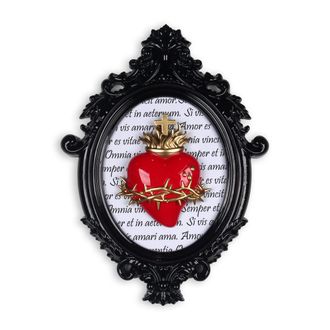 Arte Dal Mondo Adm - Sculpture Frame Heart with Barbed Wire