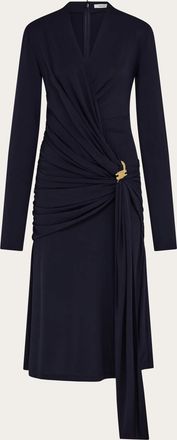 Ferragamo Women Midi wrap dress Blue
