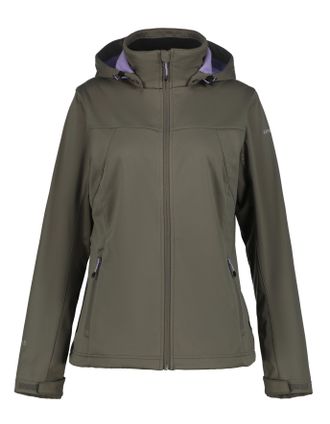 Icepeak Softshelljacke ICEPEAK BOISE, Damen, Gr. 36, grau, Obermaterial: 100% Polyester, Jacken Softshelljacke