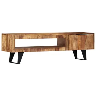 vidaXL Mobile Porta Tv 140x30x40cm In Legno Massello Di Acacia - Vidaxl